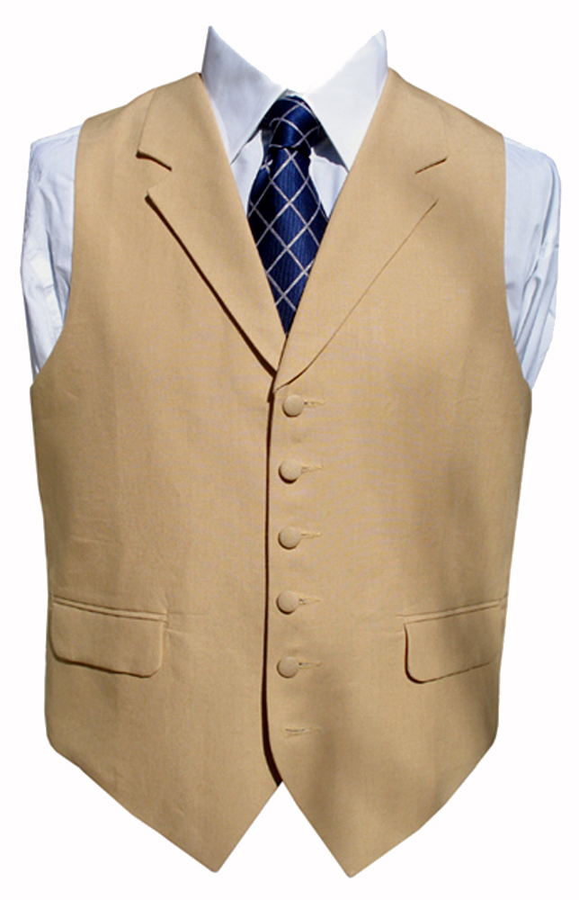 Irish Linen Waistcoat in Sand